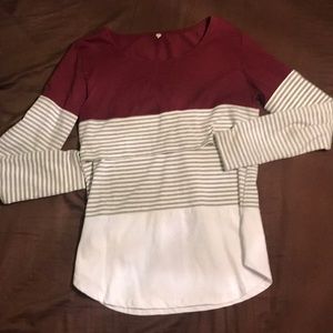 Long sleeve nursing shirt